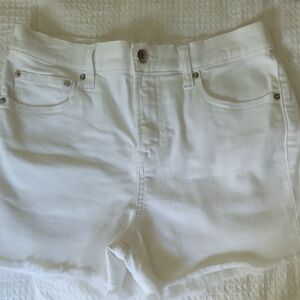Women's White GAP Denim Shorts